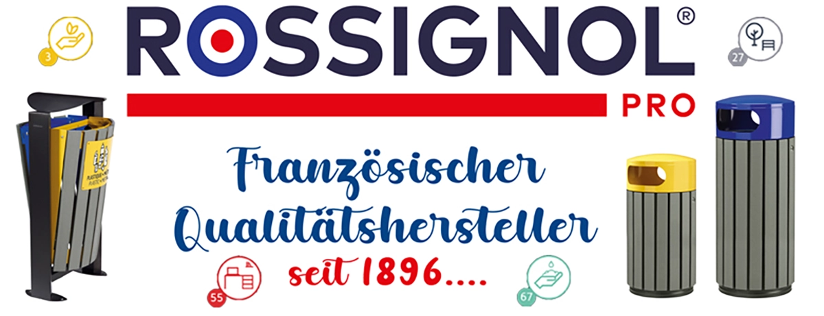 Rossignol Frankreich Mülltrennsyteme und Müllbehälter bei www.reinigungsberater.de
