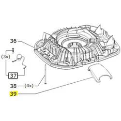 Produktbild für Kränzle Ersatzteile 453237 Verschlussklammer, links