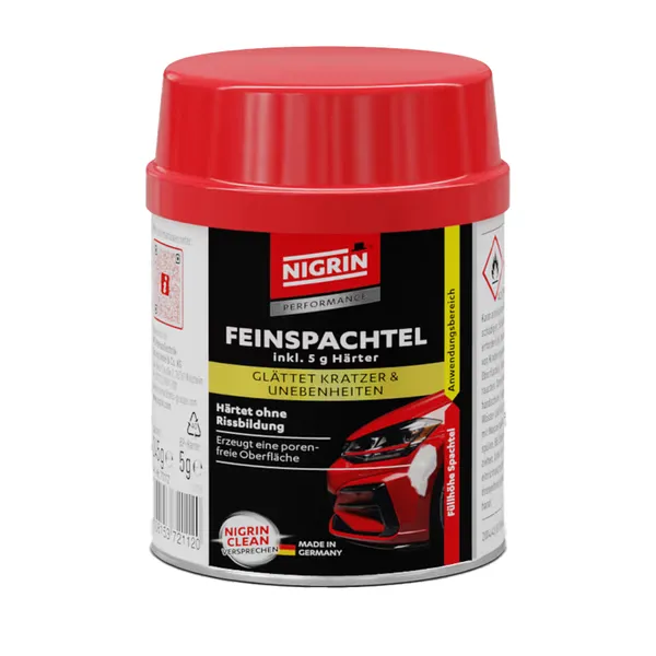 Spachtel Nigrin Performance Fein-Spachtel 250 g Auf Polyesterharzbasis