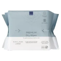 Produktbild für Waschlappen Abena Premium Tücher 30 x 30 cm Viskose weiß