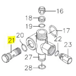 Produktbild für Kränzle Ersatzteile 47619 Hohlschraube R3/8 für Pumpe