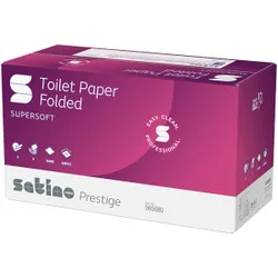 Produktbild für Toilettenpapier Einzelblatt Satino Prestige SuperSoft weiß