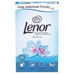 Produktbild für Wäscheparfüm P&G Lenor Aprilfrisch Trocknertücher 34 Stück