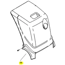 Produktbild für Kränzle Ersatzteile 44813 Haube vorn