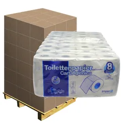 Produktbild für Toilettenpapier paperdi 3-lag. hochweiß, Zellstoff, Palette