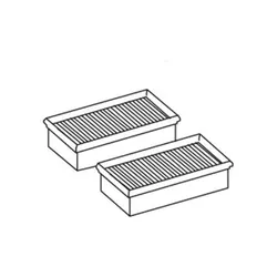 Produktbild für Kränzle Ersatzteile 454700 Faltenfilter Ventos (2 Stück)