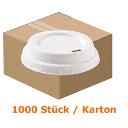 Produktbild für Trinkbecher NatureStar Deckel Zuckerrohr 1000 Stück
