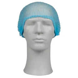 Produktbild für Einweghaube Abena Haarnetz Classic PP blau XL