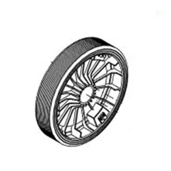 Produktbild für Kränzle Ersatzteile 46508 Rad 250 Durchm.