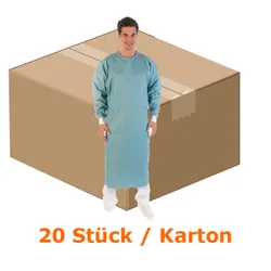 Produktbild für Schutzkittel Hygostar Spunlace grün XL 50 Stück