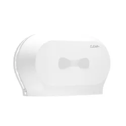 Produktbild für Toilettenpapierspender CWS Clear+ Midi weiß