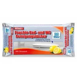 Produktbild für Einwegtücher Reinex Bad WC Reinigungstücher 30er Pack