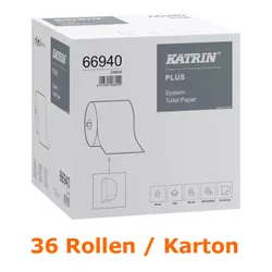 Produktbild für Toilettenpapier Großrolle KATRIN Plus 800 2-lagig hochweiß