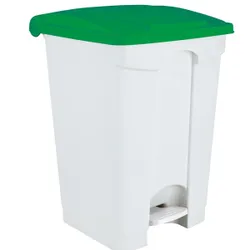 Produktbild für Treteimer CONTITOP Tretmülleimer weiß-grün 45 L