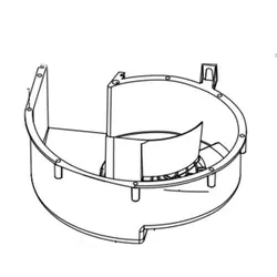 Produktbild für Kränzle Ersatzteile 44069 Gebläsegehäuse für Heizkammer