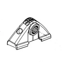 Produktbild für Kränzle Ersatzteile 49117 Lagerklotz links für K1050 TST
