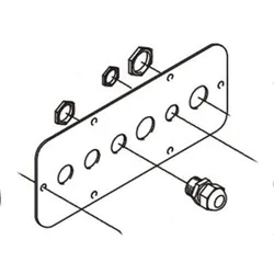 Produktbild für Kränzle Ersatzteile 44045 Kabeldurchführungsplatte