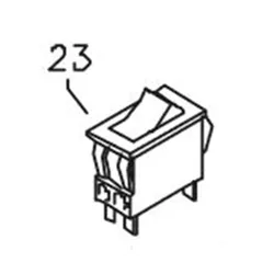 Produktbild für Kränzle Ersatzteile 43504 Schalter (Schurter)