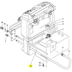 Produktbild für Kränzle Ersatzteile 44840 HD-Schlauch Wasserausgang