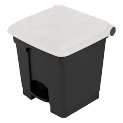 Produktbild für Treteimer Orgavente aus Kunststoff grau-weiß 30 L
