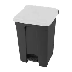 Produktbild für Treteimer Orgavente aus Kunststoff grau-weiß 45 L