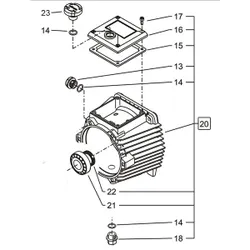 Produktbild für Kränzle Ersatzteile 404701 Ölgehäuse für Kränzle Profi