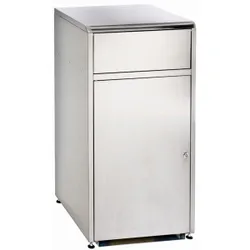 Produktbild für Mülltonne Orgavente Mec mit Einwurfklappe 120 L