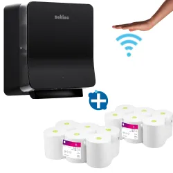 Produktbild für Sensor Handtuchspender Wepa Satino Hyginity Leihspender-SET