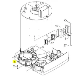 Produktbild für Kränzle Ersatzteile 44802 Gebläsegehäuse