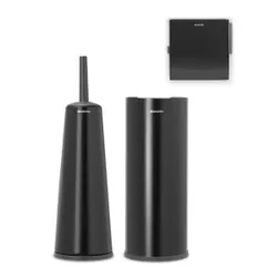 Produktbild für WC-Garnitur Brabantia ReNew Schwarz Toilettenzubehör-Set