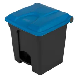 Produktbild für Treteimer Orgavente aus Kunststoff grau-blau 30 L