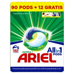Produktbild für Waschmitteltabs P&G Ariel All in 1 Pods Universal 102 WL