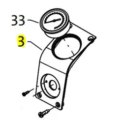 Produktbild für Kränzle Ersatzteile 44809 Frontplatte Manometer