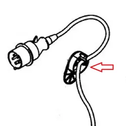 Produktbild für Kränzle Ersatzteile 42611 Kabelhalter unten für Kränzle