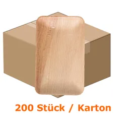 Produktbild für Einwegteller NatureStar Palmblatt 170x120 mm 200 Stück