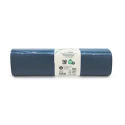 Produktbild für Müllsäcke EcoPlasta blau 120 L 58 my (Typ 80) 25 Stück/Rolle