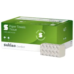 Produktbild für Papierhandtücher Satino Comfort 2304 Blatt hochweiß 25x41 cm