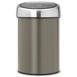 Produktbild für Wandmülleimer Brabantia Touch Hygienemülleimer 3 L platin