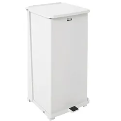 Produktbild für Treteimer Rubbermaid Defender Industriemülleimer weiß 49 L