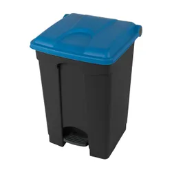 Produktbild für Treteimer Orgavente aus Kunststoff grau-blau 45 L