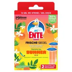 Produktbild für WC-Duftspüler WC Ente Frische Siegel 2x Tropical Summer