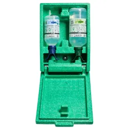 Produktbild für Augenspülstation PLUM Wandbox Duo je 1x500 ml + 1x1000 ml