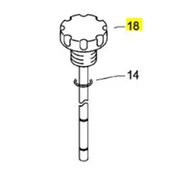Produktbild für Kränzle Ersatzteile 46546 Ölmessstab