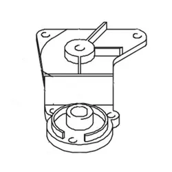 Produktbild für Kränzle Ersatzteile 50134 Deckel für Seitenbesen links