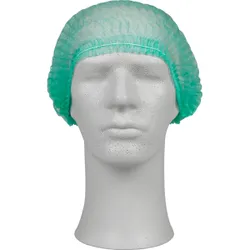 Produktbild für Einweghaube Abena Haarnetz Classic PP grün L
