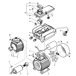 Produktbild für Kränzle Ersatzteile 24065 Motor BG112 1x220V 60 Hz