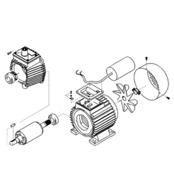 Produktbild für Kränzle Ersatzteile 445301 Motor Klemmkasten