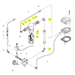 Produktbild für Kränzle Ersatzteile 44881 Brennstofffilter kpl.