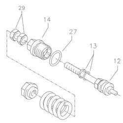 Produktbild für Kränzle Ersatzteile 43097 Steuerkolben komplett