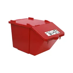 Produktbild für Mülleimer NordSüd Oekonom Abfallbehälter mit Deckel 45 L rot